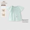 Girls' Breathable Pure Cotton Short Sleeve T-Shirt