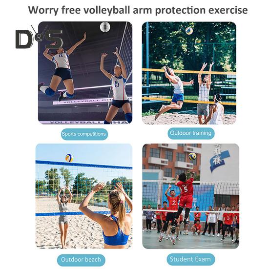Voleybol Kol Kollukları Pas Vurma Ön Kol Kollukları Koruma Pedli ve Erkekler Kadınlar için Başparmak Deliği