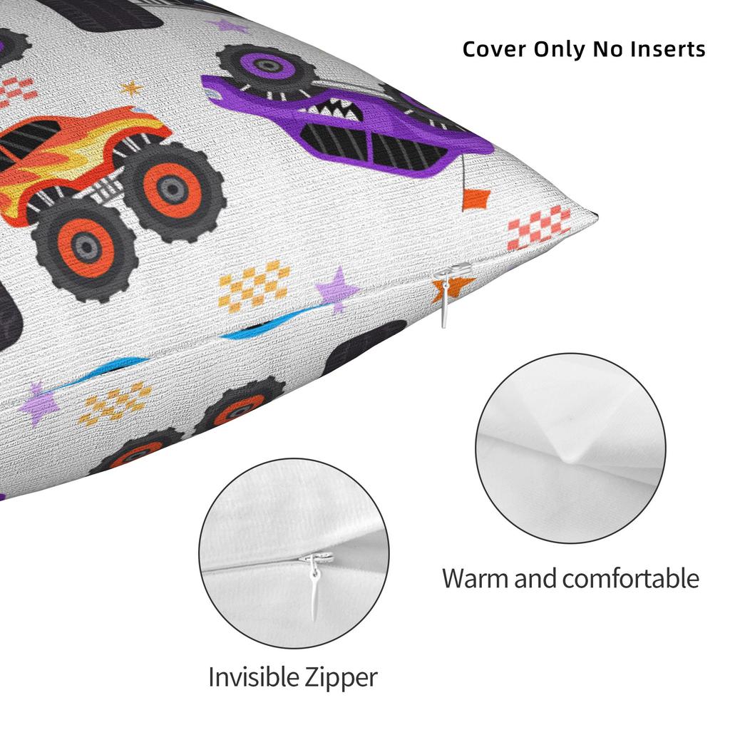 Pillow Case M-Monster J-Jam Design  Pillow Cover For Sofa Bedroom Home Decor Kawaii Pillowcases