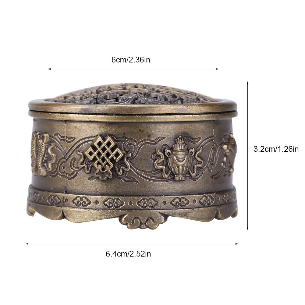 Vintage Backflow Smoke Incense Burner Stick Cone Holder Home Green (Small)