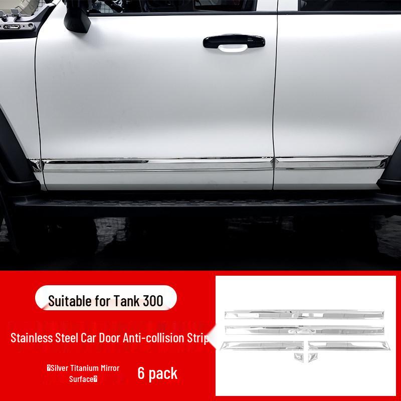 

Tank 300 Stainless Steel Car Door Anti-collision Scratch-resistant Wear-resistant Strip