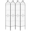 Garden Trellis, 220 X 52.5 Cm Rose Trellis, 4 Packs Garden Flower Rose Trellises with Powder-Coated Finish & Convenient Locking Design, Plant Support