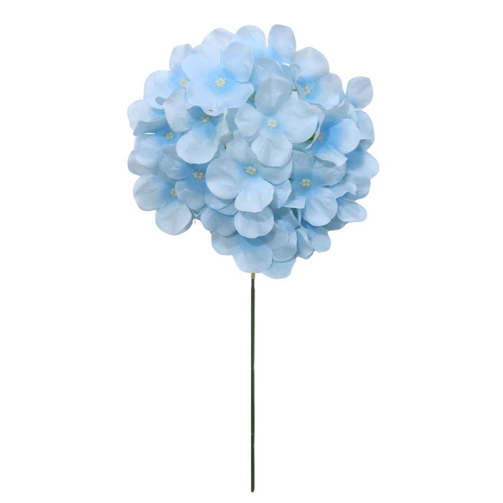Dyed Edged Fake Flower Ball With Stem Simulation Flowers Artificial Flowers  Valentine's Day Gift