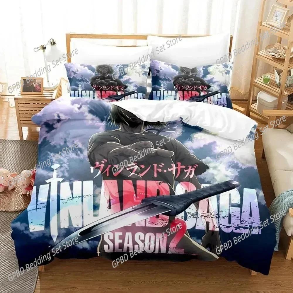 Comforter Anime Vinland Saga Bedding Set For Bedroom Soft Modern S Comefortable Kids And