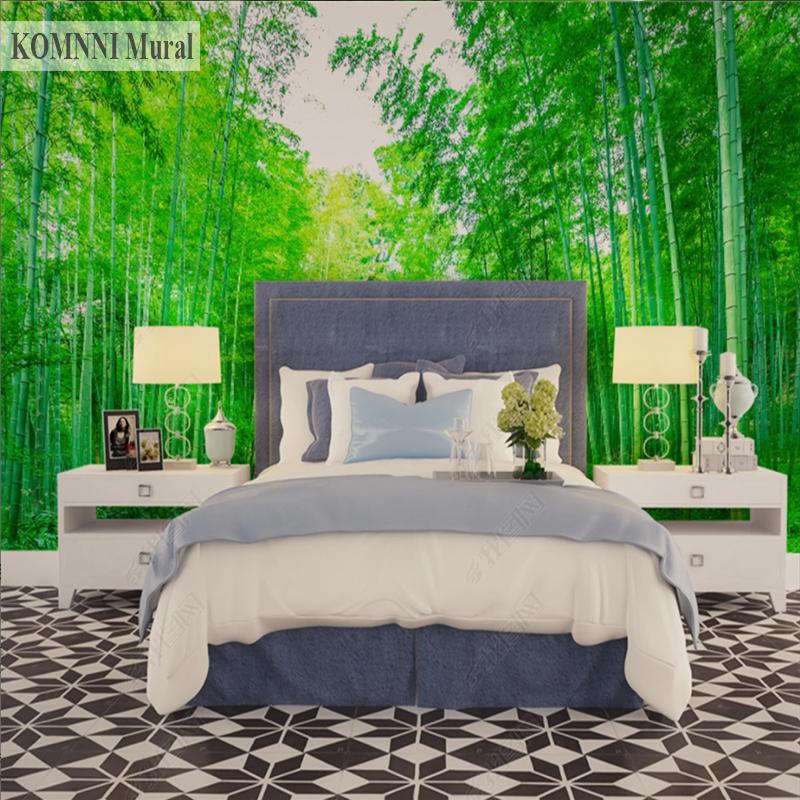 Bamboo Forest Path Wallpaper 3D Bamboo Forest Mural Study Living Room Bedroom Background Wall Home Decoration Mural