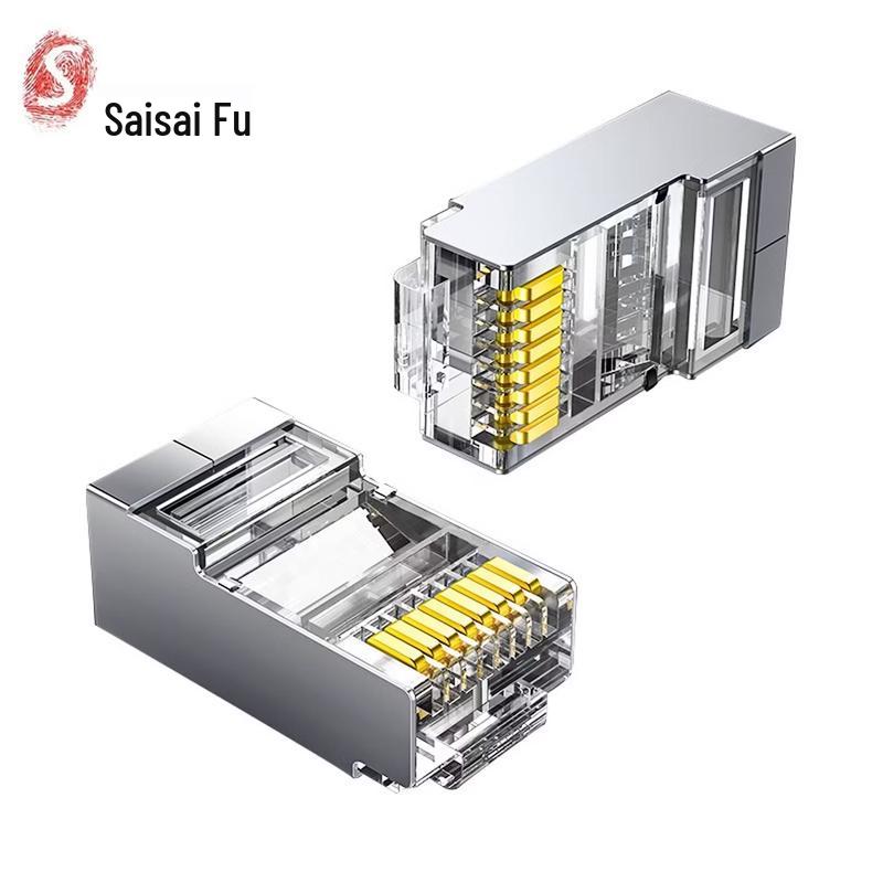 SF Cat6a RJ45 Экранированный Позолоченный Ethernet-Разъем