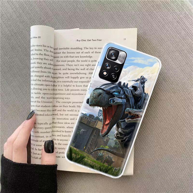 Game ARK Survival Evolved Phone Case For Redmi Note 13 12 Pro Plus 14 15 Pro 5G 11 11T 11E 11S 10 Pro 10S 9 9S Cover Cell Clear