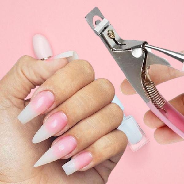 Acrylic Nail Clippers, Manicure Fake False Nails Tip Cutter, Artifical Tips Trimmer Tool, Professional Nail Clipper And Cutter For Acrylics