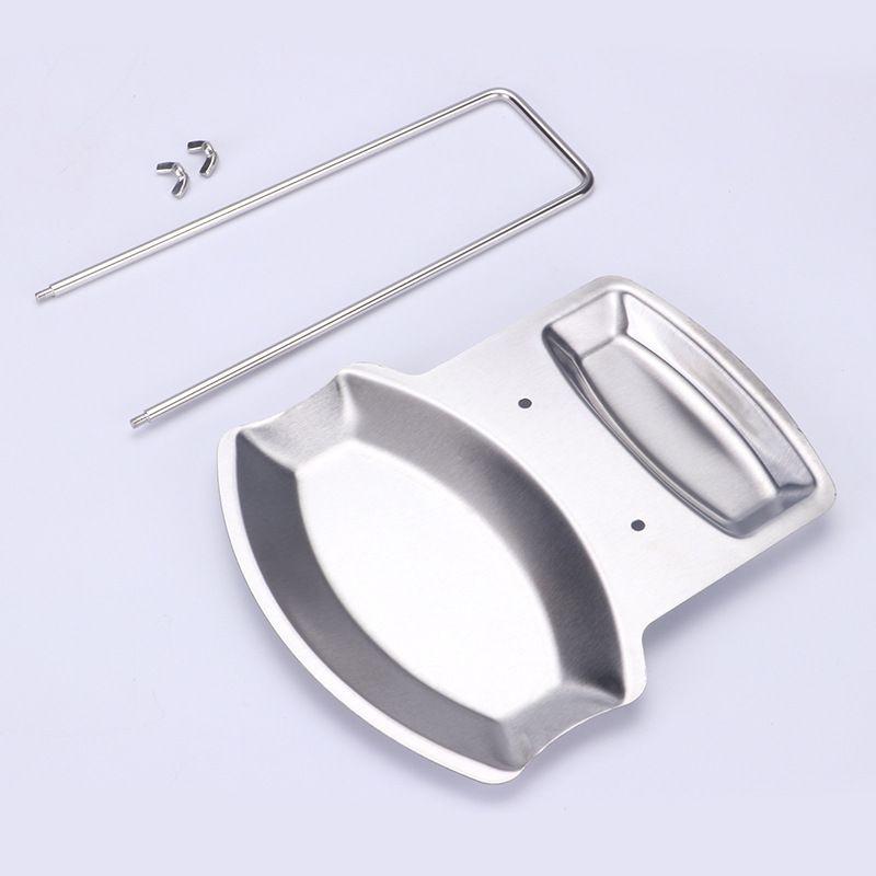 Premium Stainless Steel Pan Pot Cover Lid Rack Stand With Soup Spoon Storage For Organized Kitchens