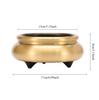 Home Decoration Accessories Copper Incense Burner Ornaments Smooth Incense Burner Large Edge Furnace Home Offerings 1pcs Censer