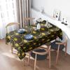 Nappe Étanche Motif Géométrique Vintage Housse de Table à Manger Rectangulaire Lavable Décoration de Table pour Fête Maison Cuisine Tabl