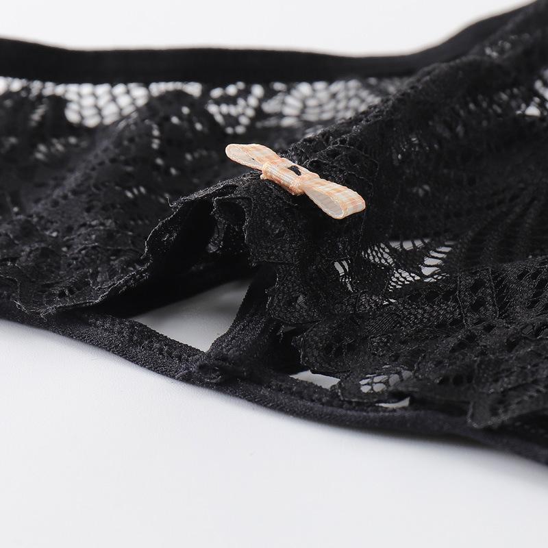 Sexy Lace Thong G-string for Women Hollow Cross Strap Panties Summer Low Waist Underwear