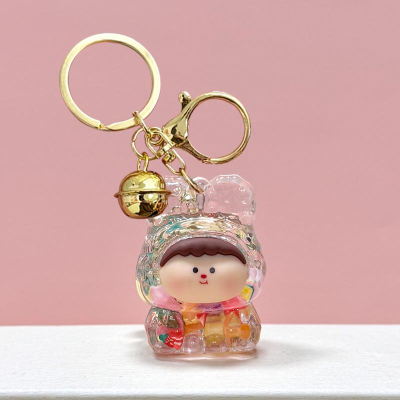 Акрил в масло зыбучие пески мигающий брелок Лилит сумка кулон настольный орнамент брелок — фото 10