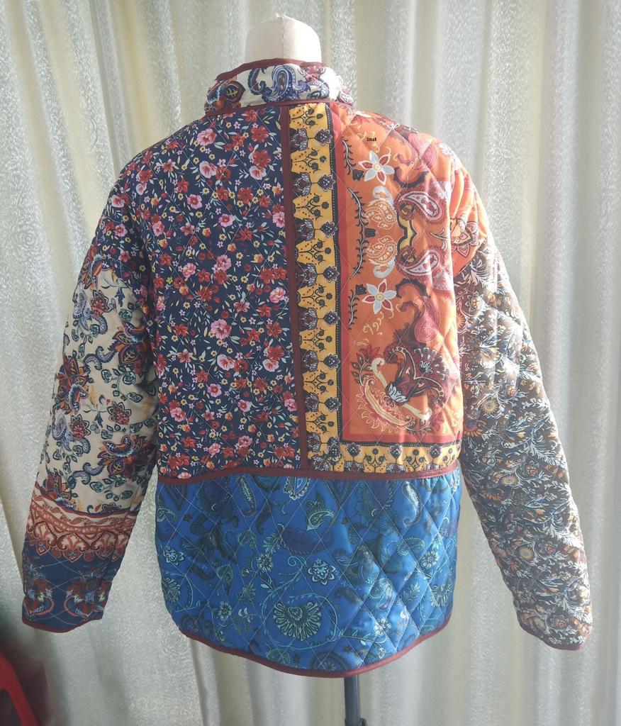 Vintage Print Women's Cotton Jacket 2025 - New Autumn/Winter Casual Loose Coat