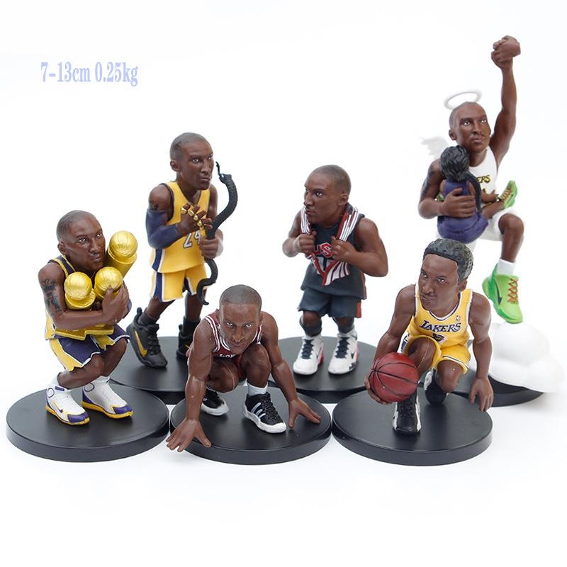 Kobe Bryant Model Pvc Figurine Unique Basketball Star Collectible 6Pcs