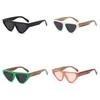 Neymar Style Triangle Cat Eye Sunglasses Vintage Color-block Uv400 Shades Men