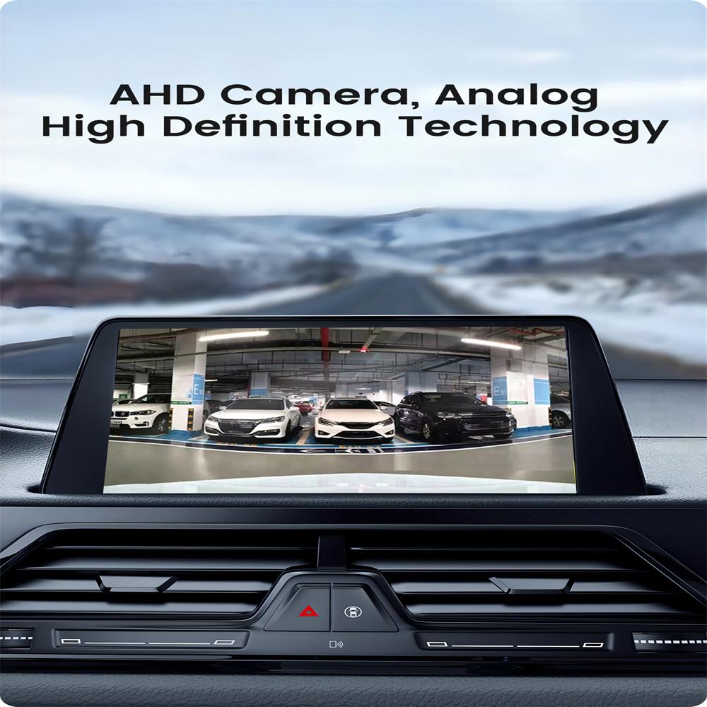 AHD 1080P Fisheye Lens Car Backup Camera Parking Rear View Screw-on Mirror Image