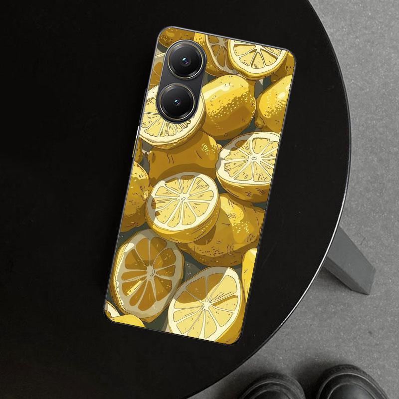 Summer Fruits Lemon Phone Case Cover for Xiaomi Poco X6 X5 X7 Pro F7 Ultra Redmi 15C 15 13C 13 12C 12 10C 10 10A 9C 9A 9T 9 Coqu