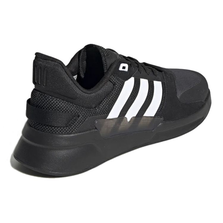 adidas Neo Run 90S Mesh TPU Trendy Comfortable Non-Slip Lightweight Low-Top Casual Shoes Men Sneaker Black White EG8657