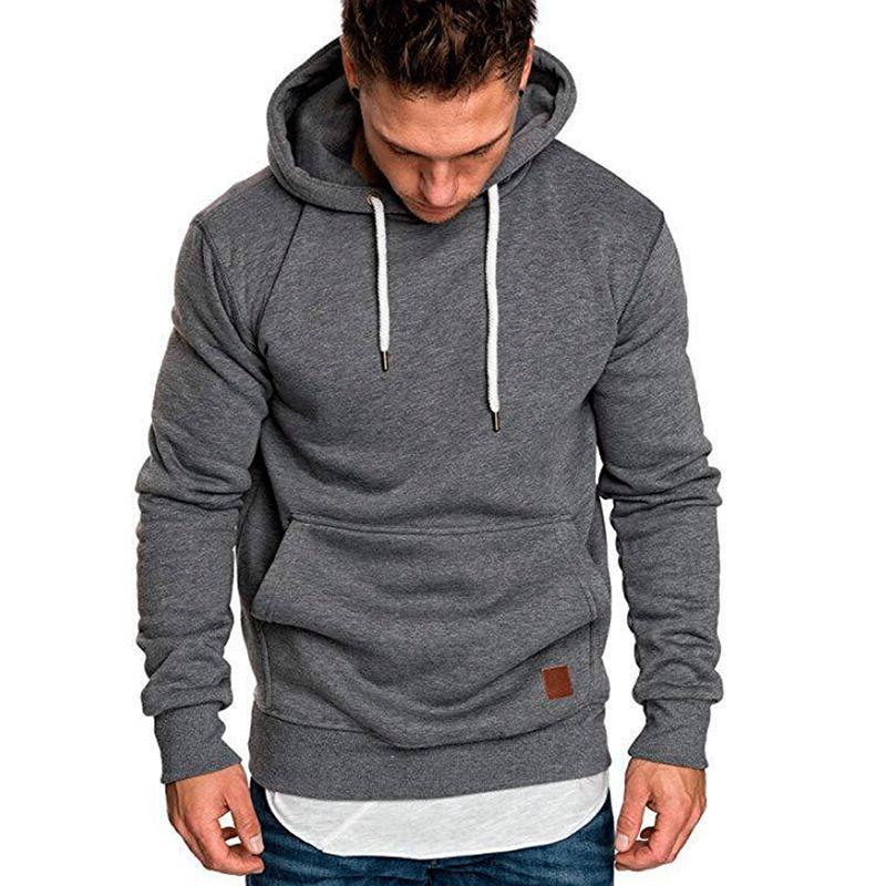 Hooded Hoodies Mens Sweatshirt Sweater Jumper Comfy Pullover Outwear Coat Tops