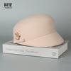Hat Women's Autumn and Winter Wool Cap British Casual Wool Felt Hat Versatile Fashion Foreign Style Show Face Little Beret
