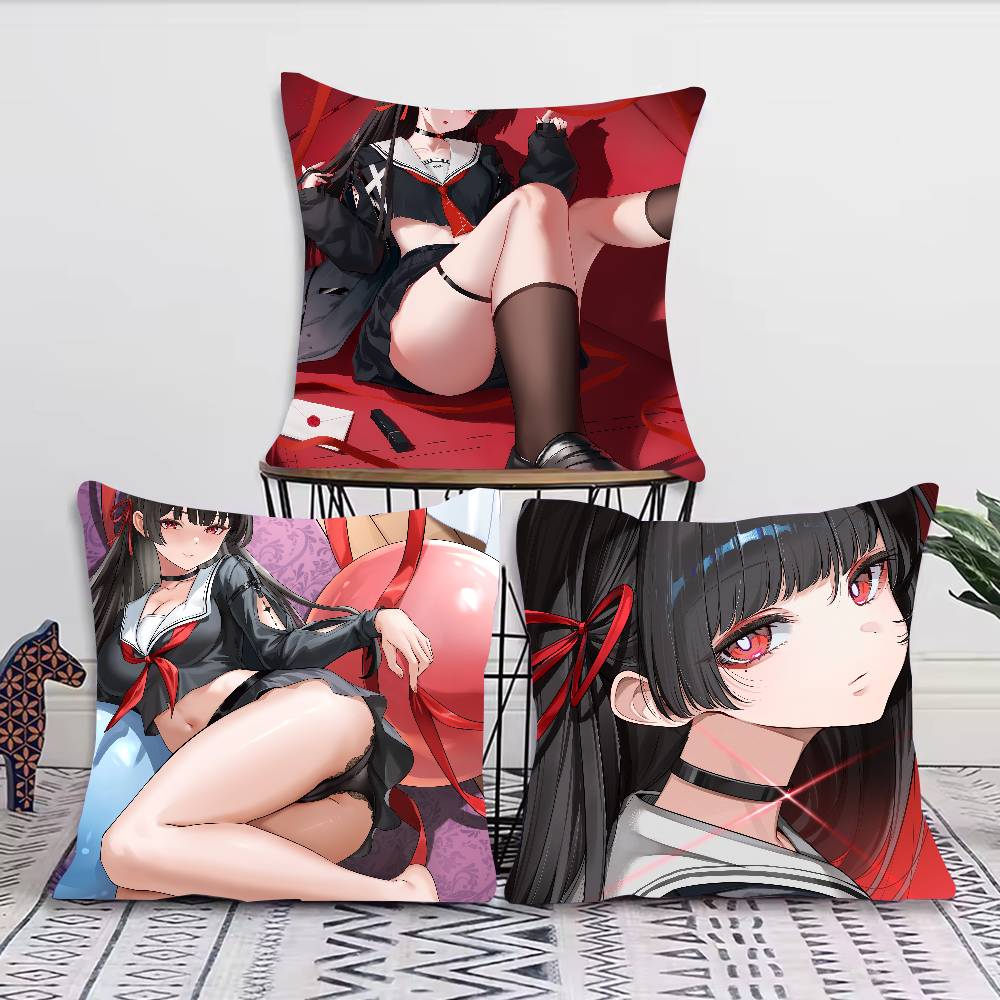 Hot Chisa Wuthering Waves Pillow Case Cushion Cover Decor Home Throw Pillow Covers For Couch Camping Pillow Cover Decorations
