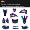Conjunto Completo de Adesivos Off-Road para YAMAHA WR450F (2007-2011) & WR250F (2007-2013)