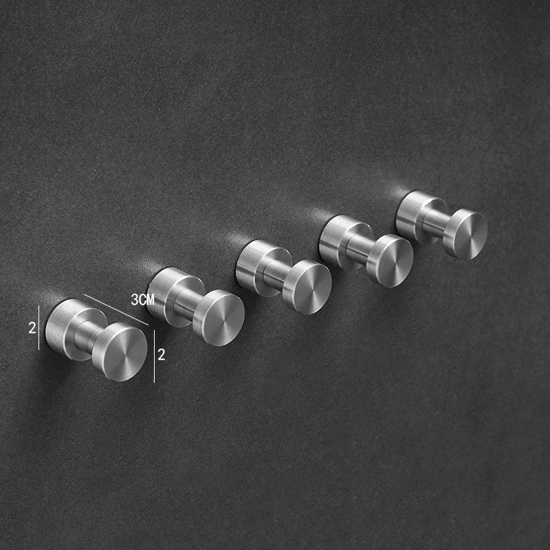 

5pc/Set All Copper Hook Bathroom Door Back Coat Hook Single Hook Black/Brushed Gold Wall Coat Hat Towel Hook Bathroom Hardware