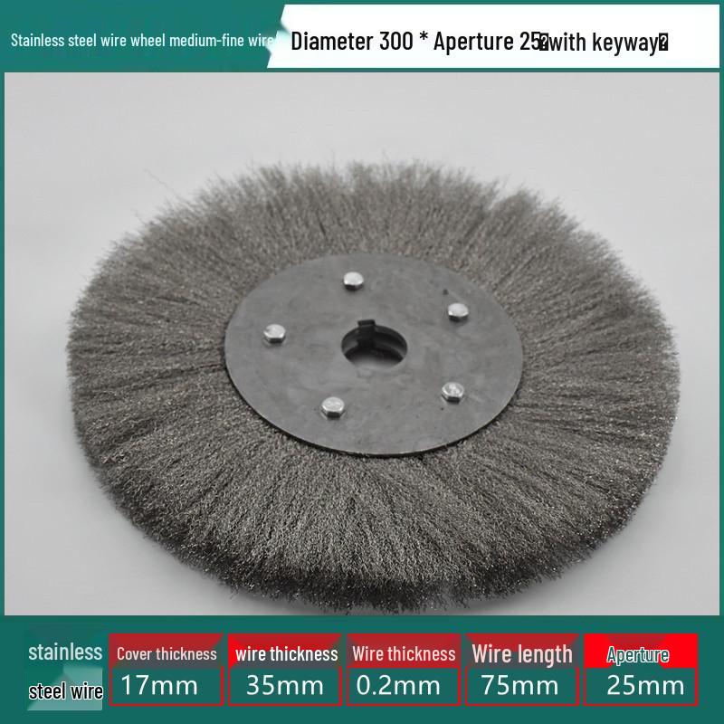 Stainless Steel Wire Brush Wheel for Sanding, Rust Removal, Deburring, Polishing, Grinding