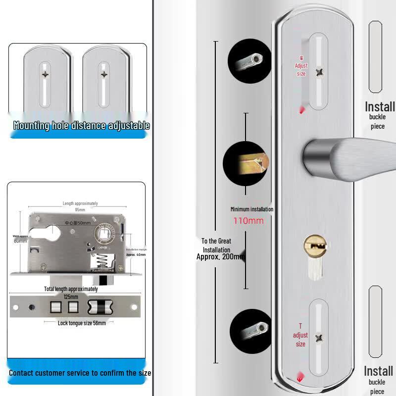 Maniglia con Serratura per Porta in Legno Huden Universal Camera da Letto