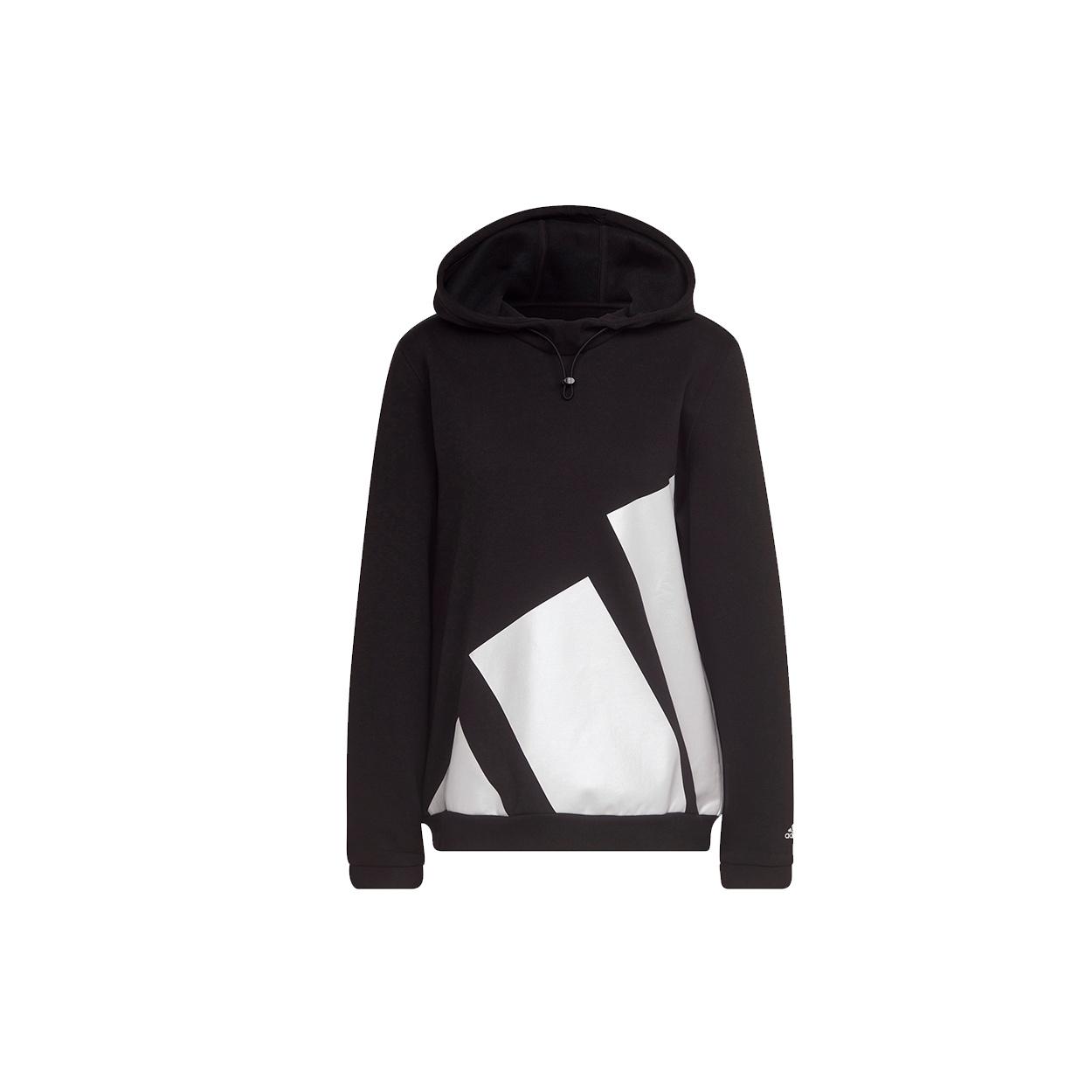 (WMNS) adidas Colorblock Large Logo Sports Hoodie Black Women s HI1204 L