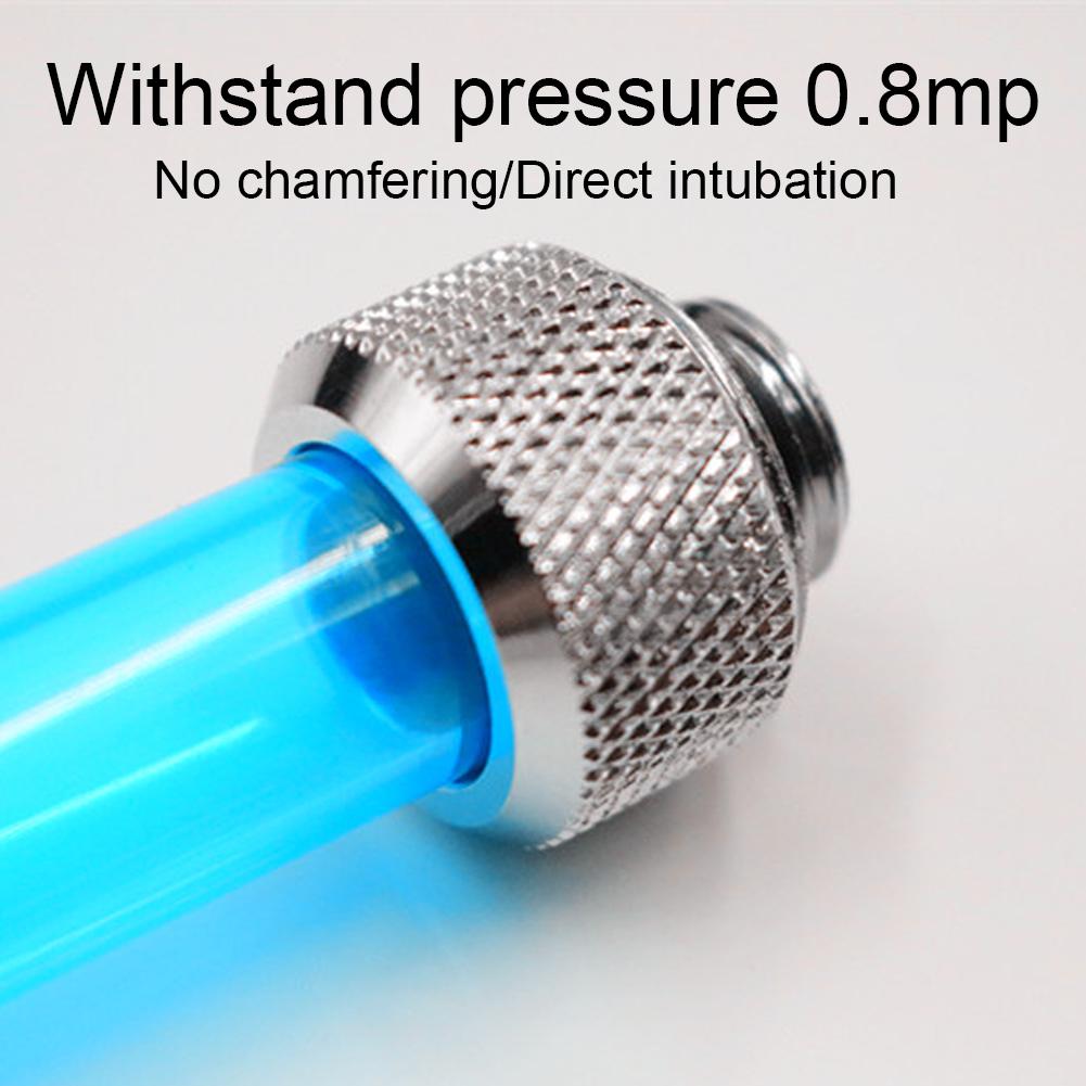 5PCS Anti Off Type Computer Water Cooling Hard Tube Two Touch Fitting Electric Connector