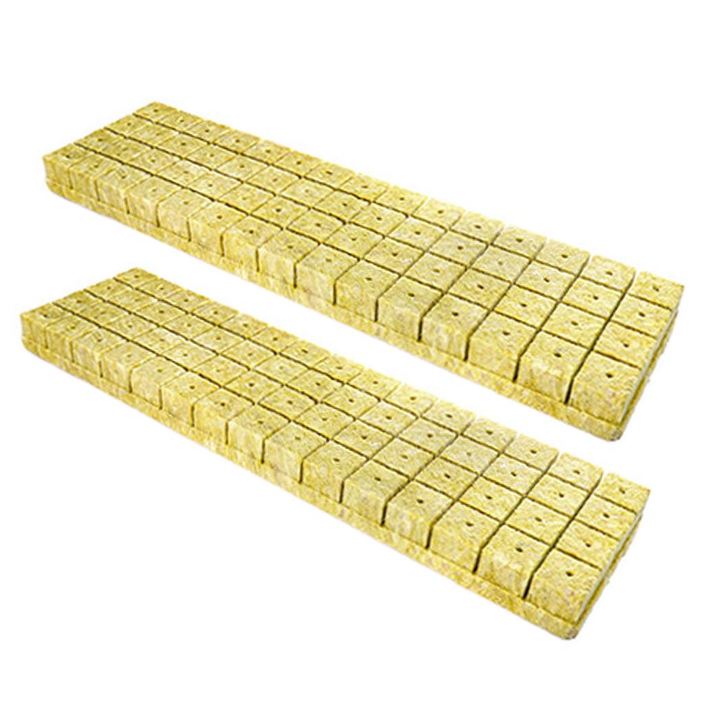 Rock Wool Cubes Starter Grow Cubes for Hydroponics Rock Wool Planting Cubes Clone Cubes Soilless Cultivation