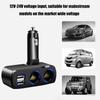 12V/24V Vehicles  Socket Splitter Multiple Device Charging Car Accessory 2 USB Interfaces Totally 3.1A Output