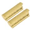 2 Pcs Lighter Case Zinc Alloy Vintage Floral Stamped Classical Elegant Lighter Sleeve Cover Gold