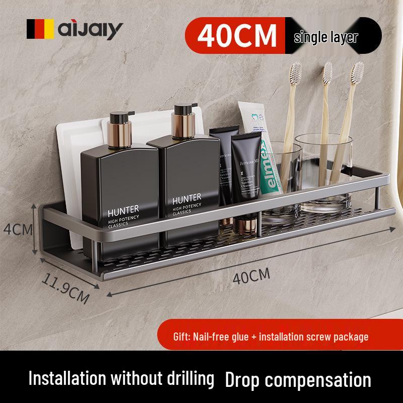 

Настінна полиця для ванної та кухні без свердління 40cm Rack