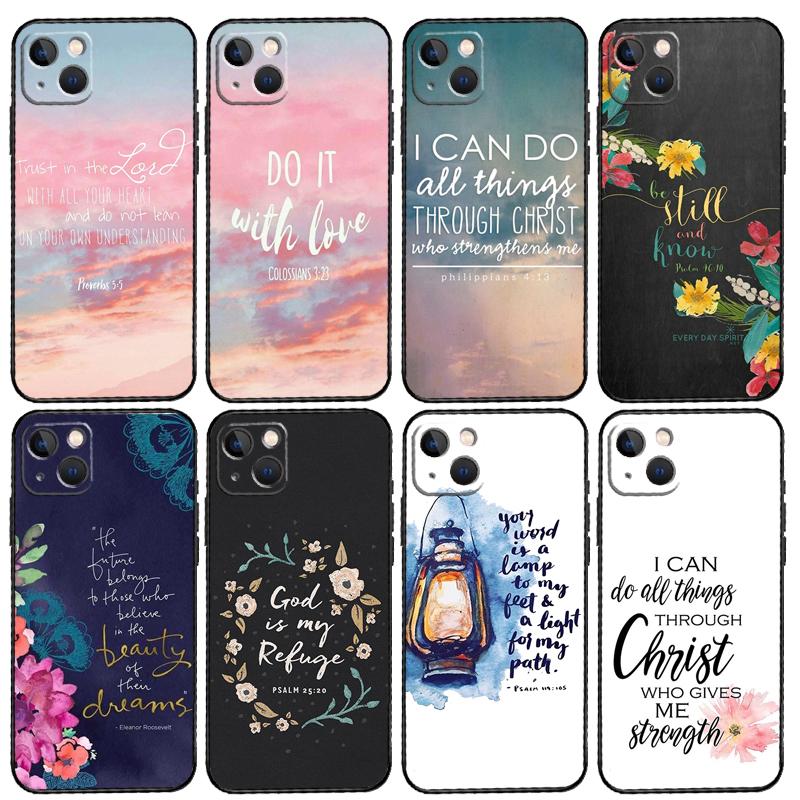 Bible verse Philippians Jesus Christ For OPPO Reno 8T 7 8 Lite 14F 13F 11F 12F 10 11 12 13 14 Pro OPPO Find X9 X5 X6 X8 Pro Case
