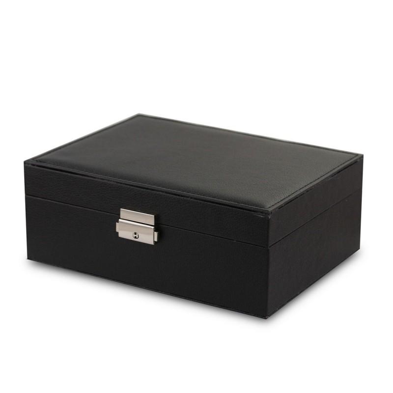 Black Jewelry Box Case Organizer Women' Box Decoration