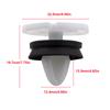 Car Door Interior Trim Panel Card Retainer Mounting Clips Fastener For Renault Megane 2 3 for Peugeot 208 308 7703077476 9345ZN