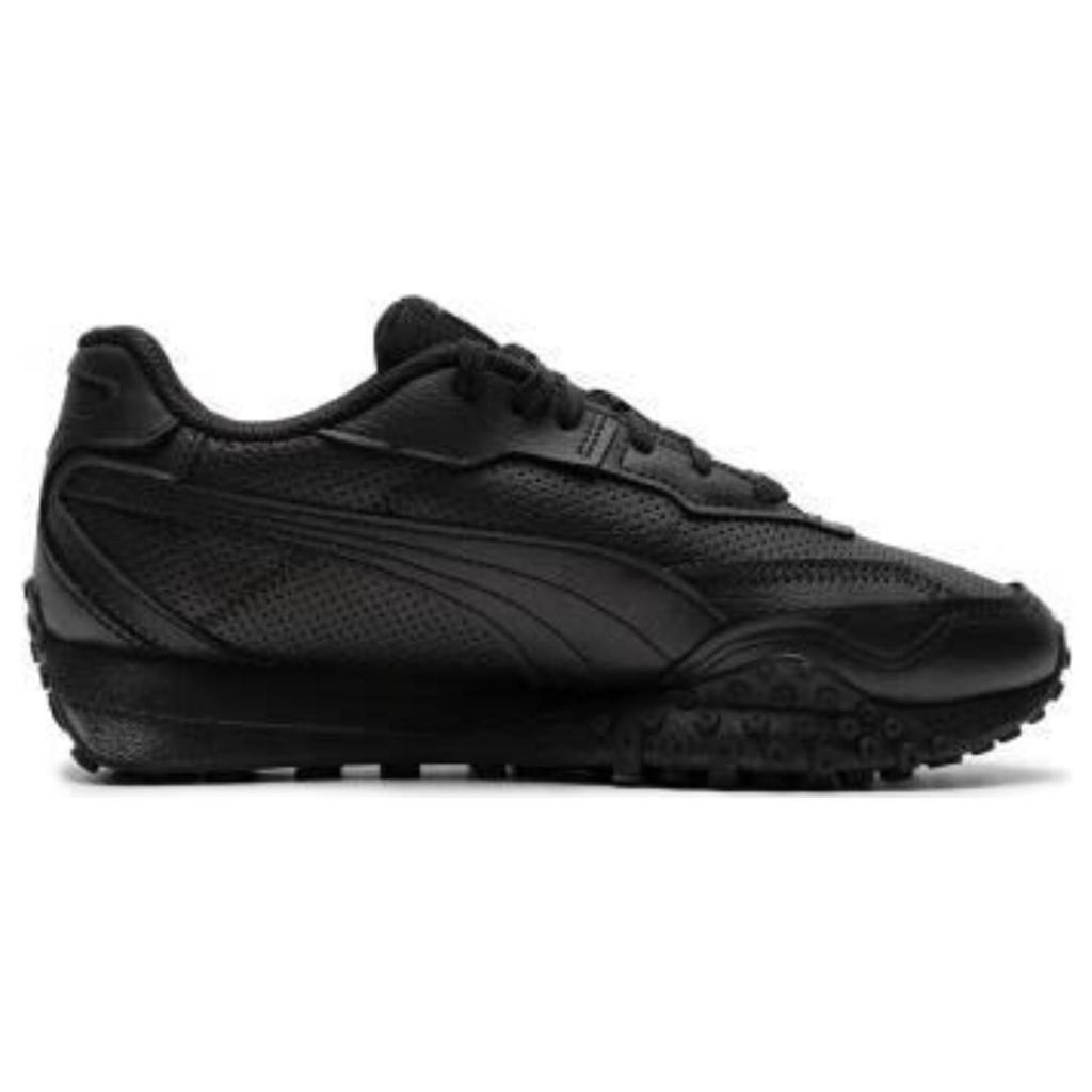 Puma Blacktop Rider Leather Black Unisex Sneakers Shadow-Grey 393823-02