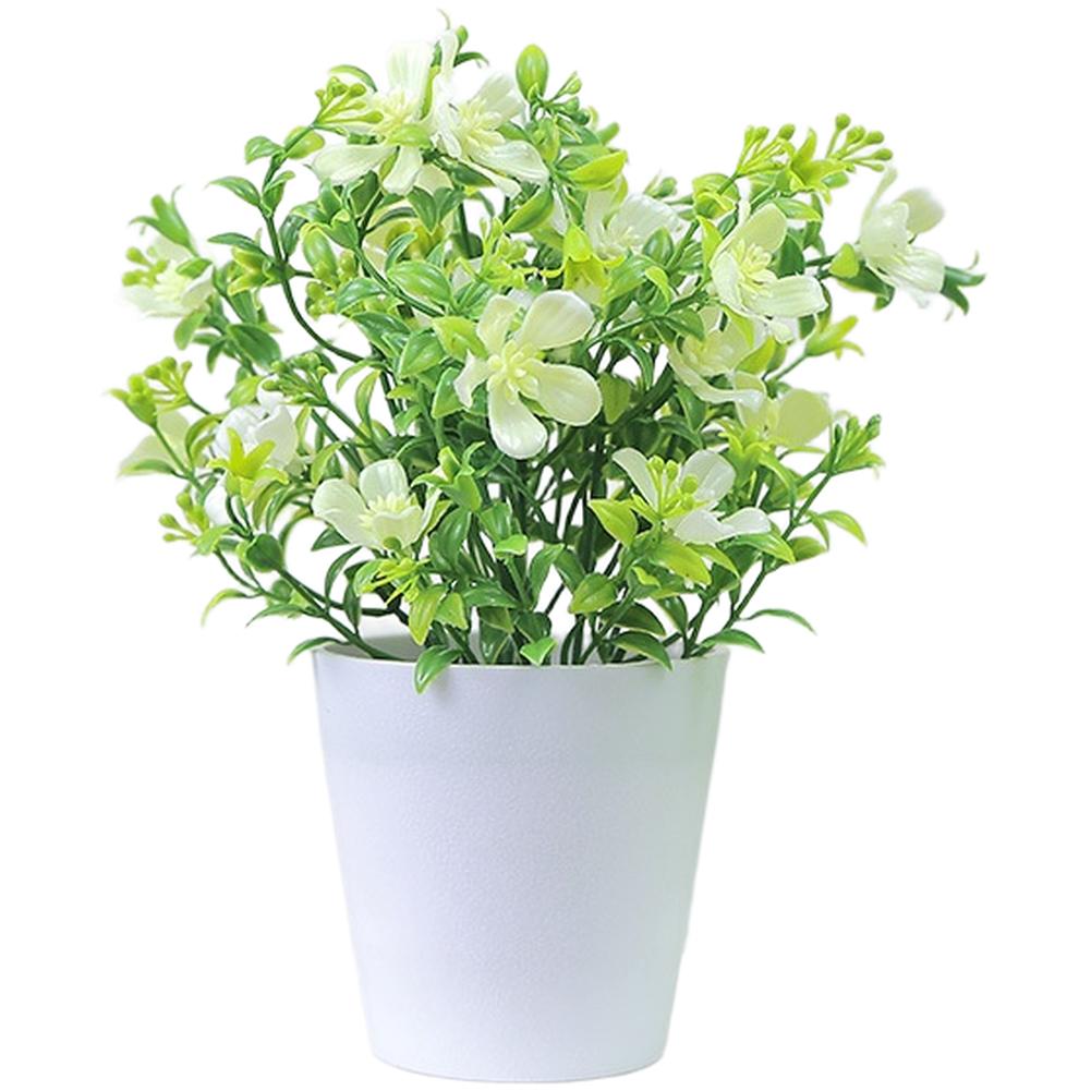 Fake Flower Set for Wedding Tablescape Desktop Home Decor Plastic Artificial Arrangement with Realistic Details 22x15cm