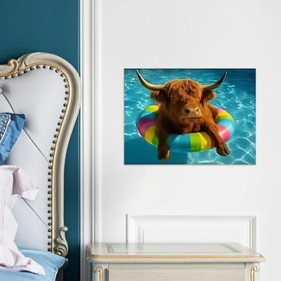 2026 Highland Cow Väggkalender Skotsk Höglandsboskap 12 Månadsplanerare Söt Djur Väggkonst Dekor för Hem Och Kontor