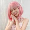 Lolita Style Short Bob Wig – Straight Cut with Bangs, Full Cap Synthetic Hair