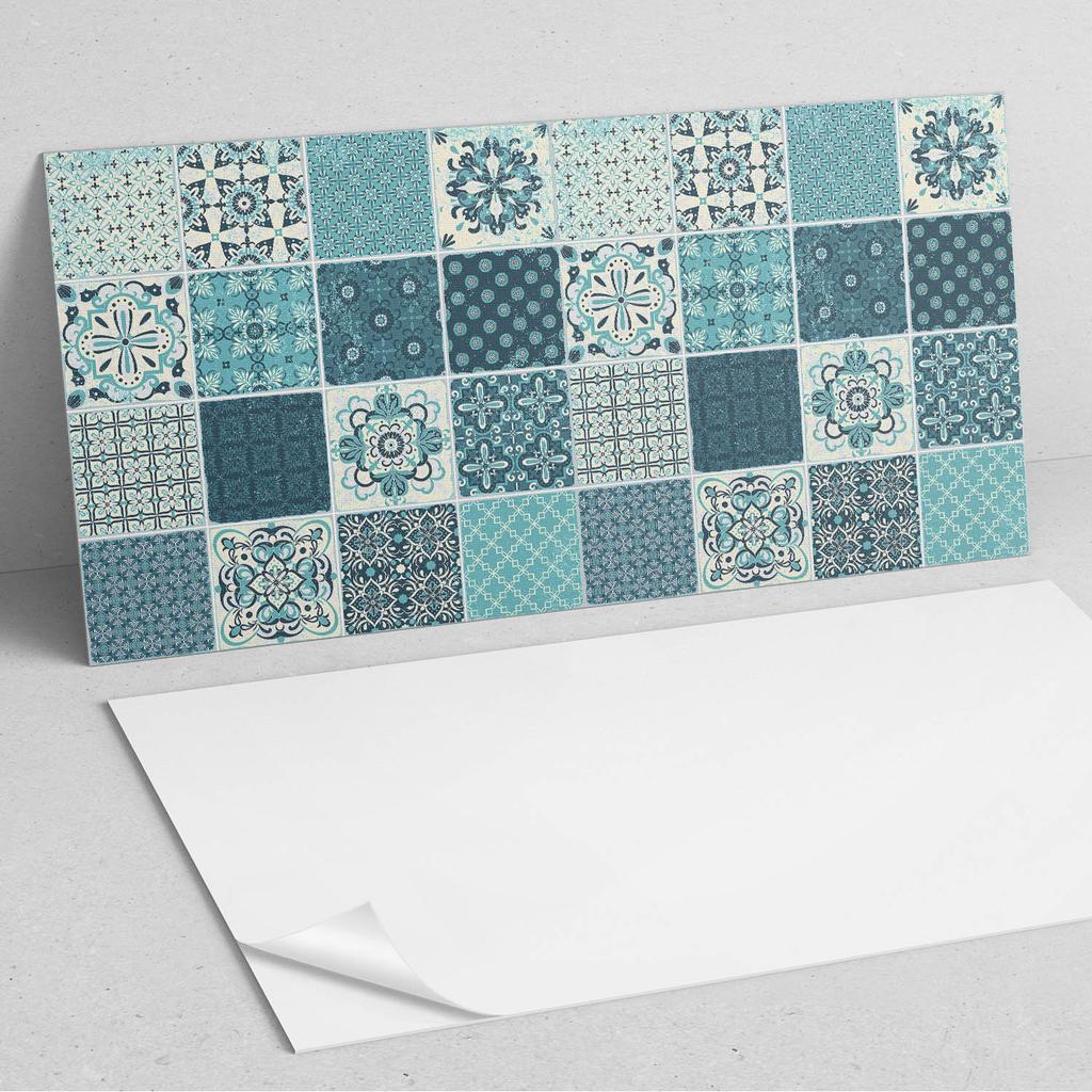 Naklejany Panel Winylowy Do Przedpokoju 120X60 Cm Wzory W Mozaice Geometrycznej