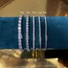 Hidden buckle full of diamond moissanite bracelet, male and female couples S925 sterling silver flash simple trendy light luxury temperament