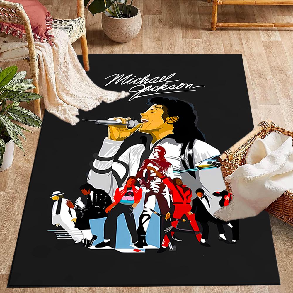 Michael Jackson Dangerous Tour Carpet Suitable for Foyer Balcony Hallway Game Room Anti-slip Rug Decorate Offices Spiritual Gift