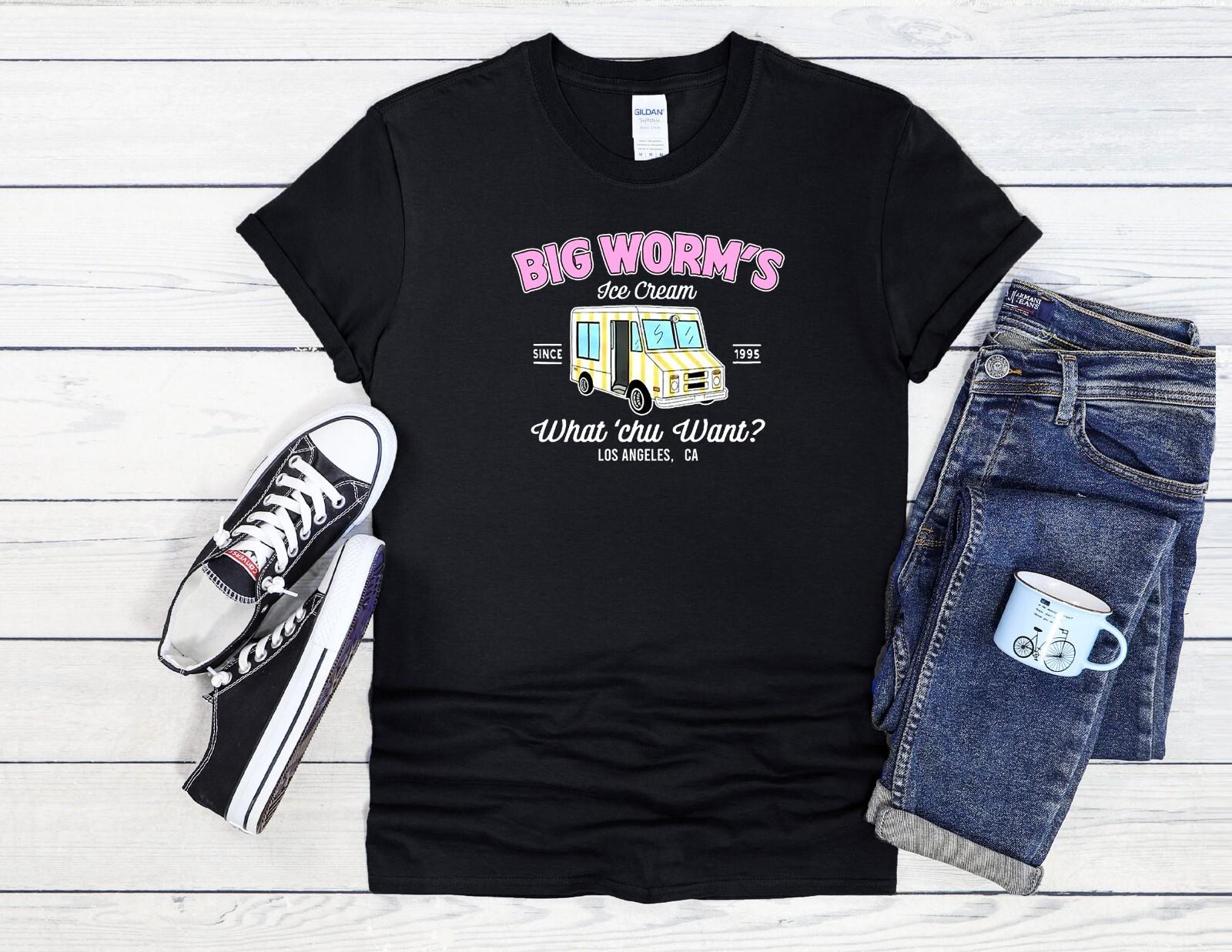 

26 Big Worm s Ice Cream Shirt Retro Men Women Unisex T Shirt Hoodie Baseball 3972 Unisex T-Shirt L