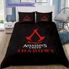 Triangolo Dorato AC Simbolo Biancheria da Letto Copripiumino Set Morbido Tessuto Microfibra Serie Assassin's Creed Multipli Motivi Biancheria da Letto Per Appassionati di Videogiochi