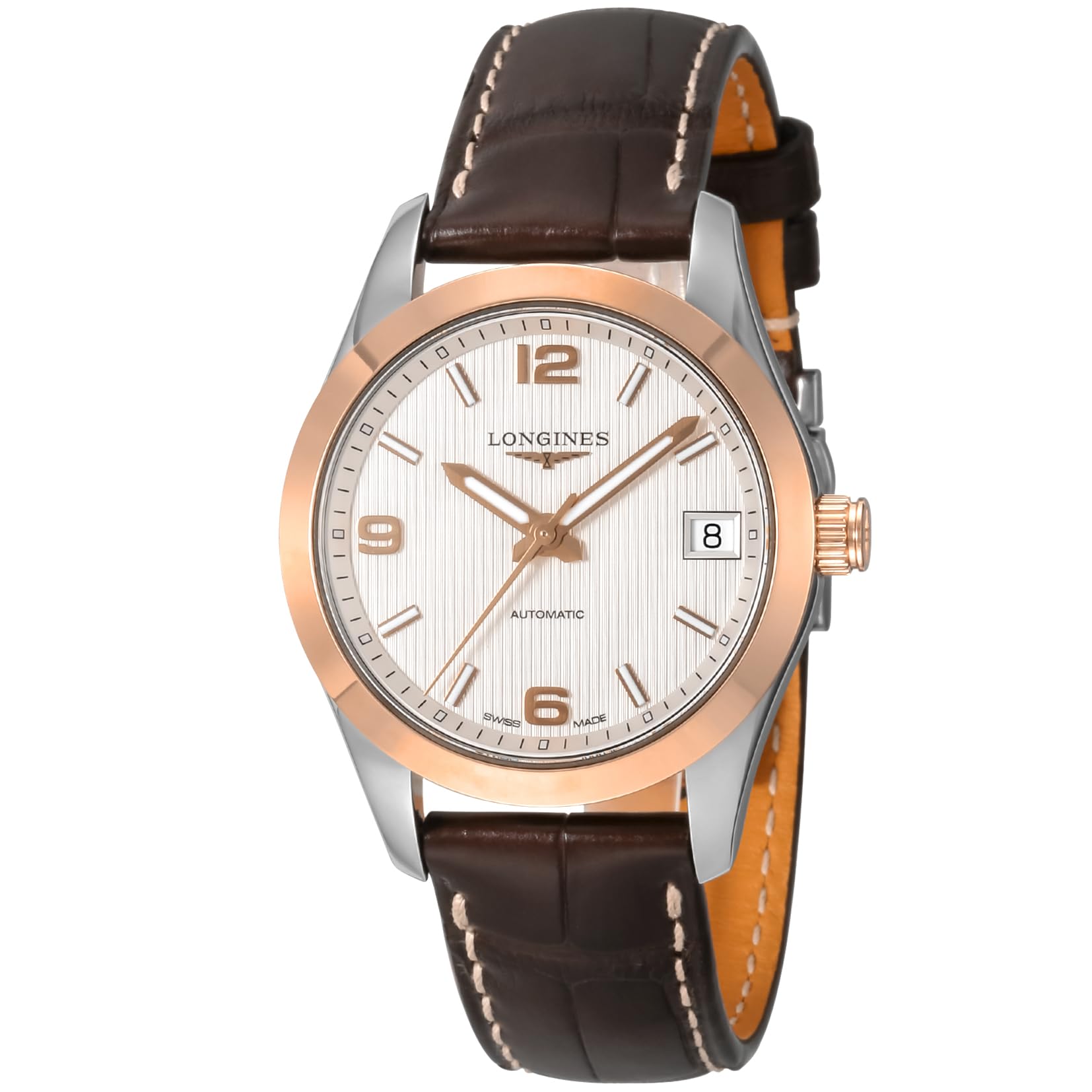 

Conquest Classic Brown [Longines] L2.385.5.76.3 Men s Watch, [Used]