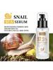 1Pc 100ML 97.5% Snail Serum Glowing Skin.Nourishing.Soft & Smooth Skin.Even Skin Tone.Fades Dark Spo